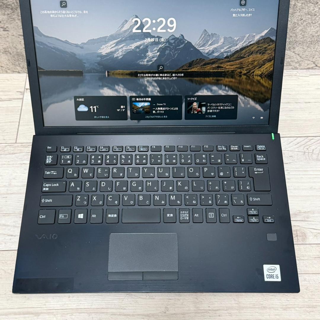 バッテリー良好/準美品/VAIO /第10世代i5/Win11/オフィス