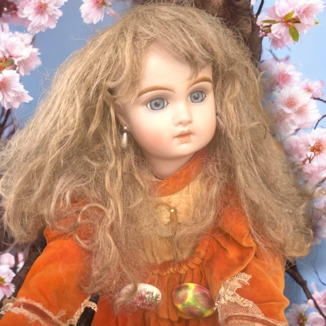 kimiko_t ビスクドール ジュモー アンティーク ドール リプロ 桜