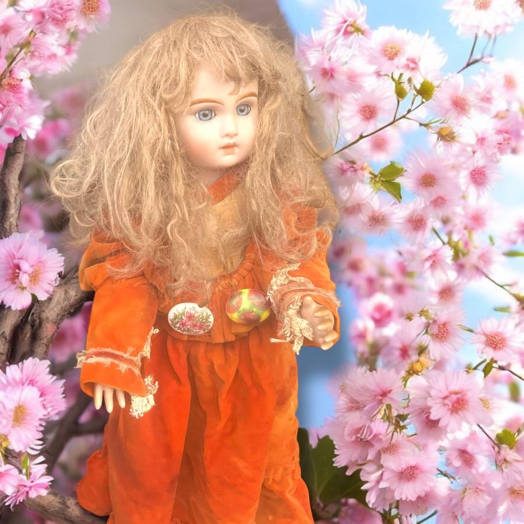 kimiko_t ビスクドール ジュモー アンティーク ドール リプロ 桜