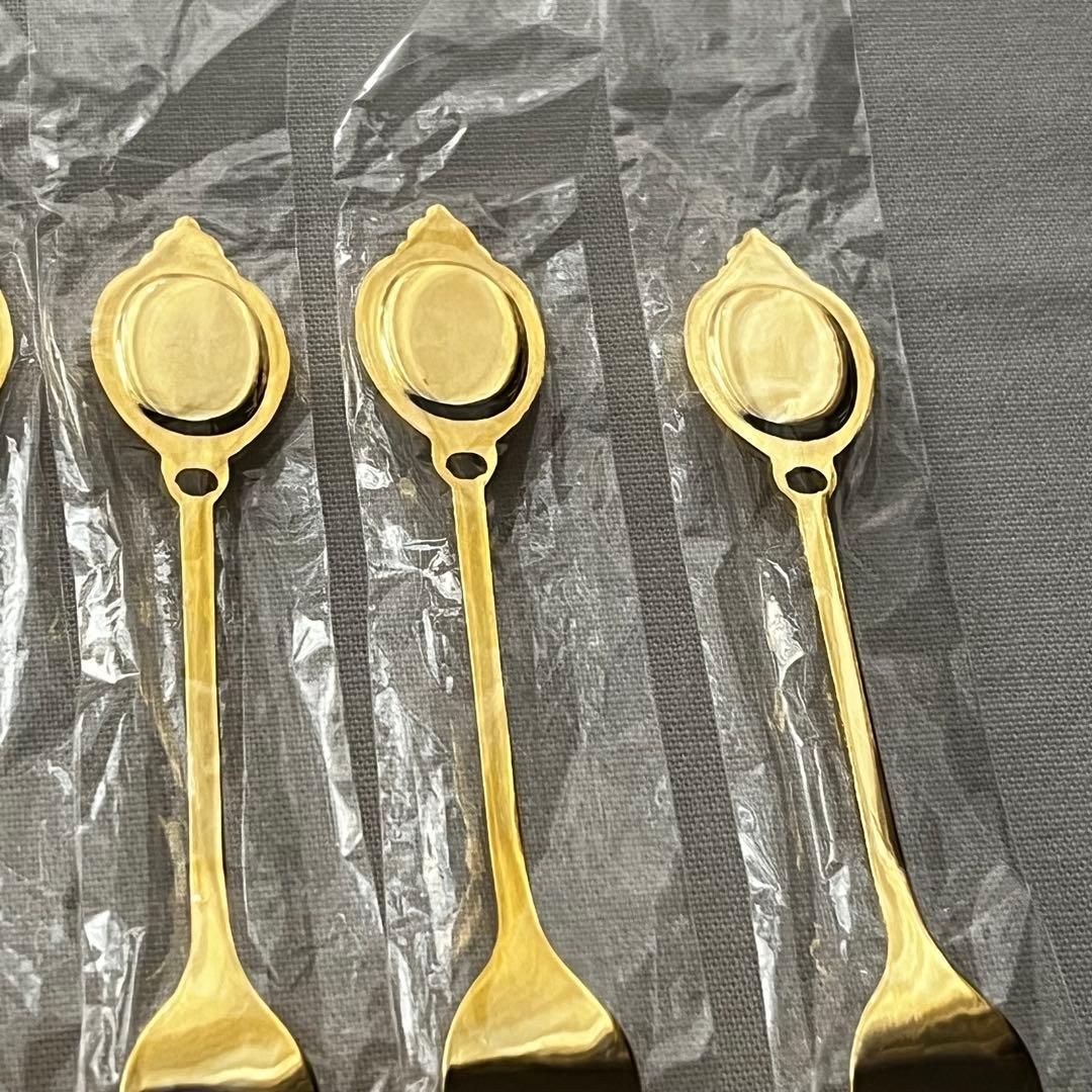 ロイヤルアルバート ムーンライトローズ ゴールド ケーキフォーク 5本