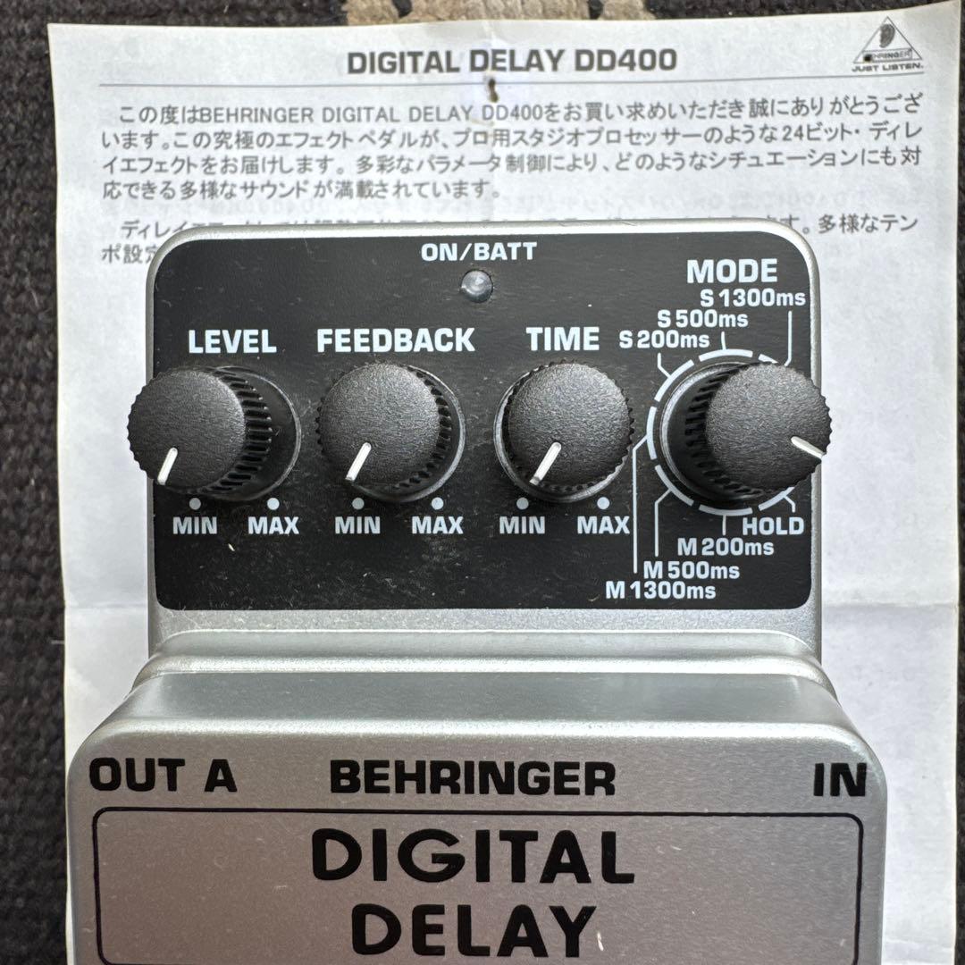 正常動作品 BEHRINGER DD400 デジタルディレイ