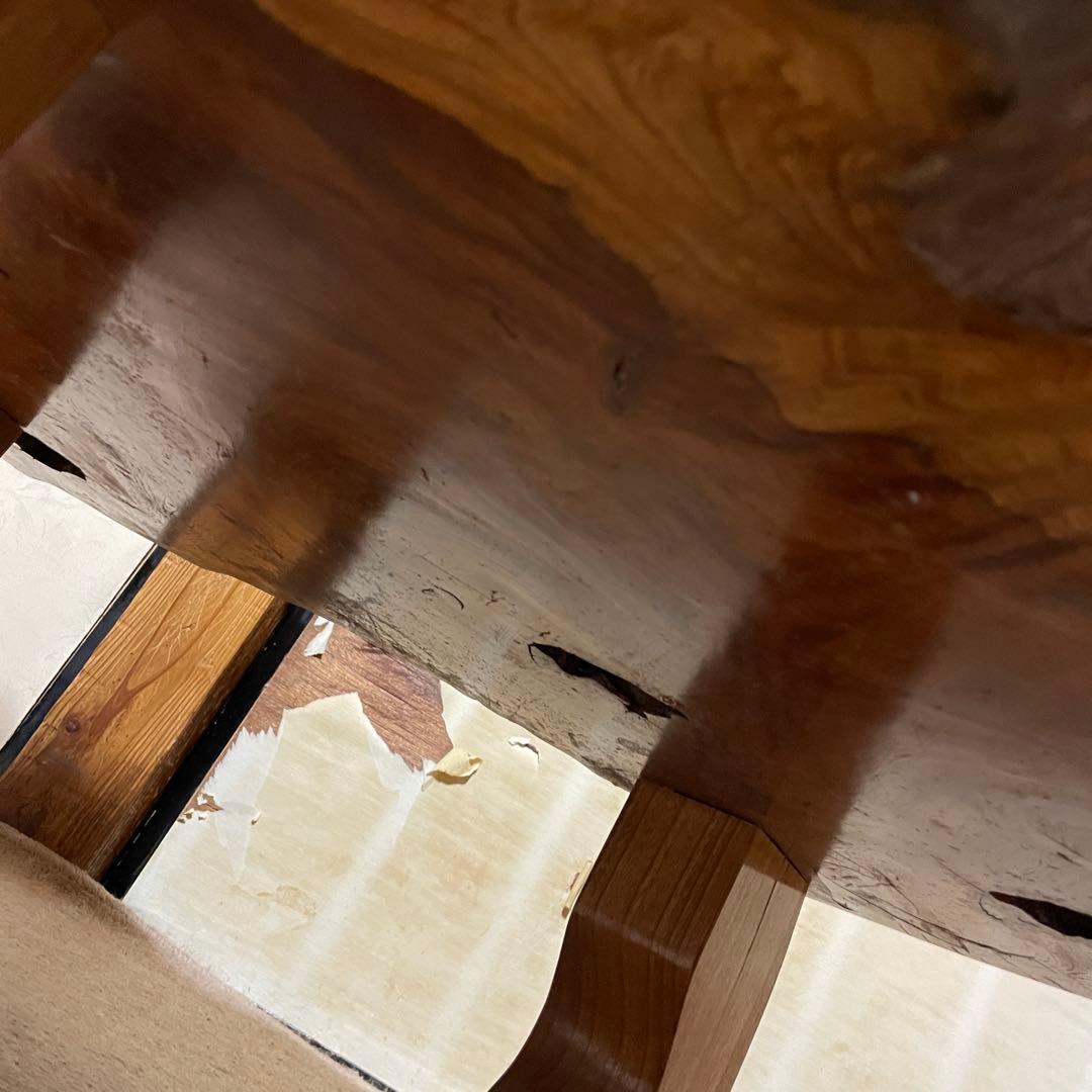 天然木材 杢目綺麗 一枚板 ローテーブル