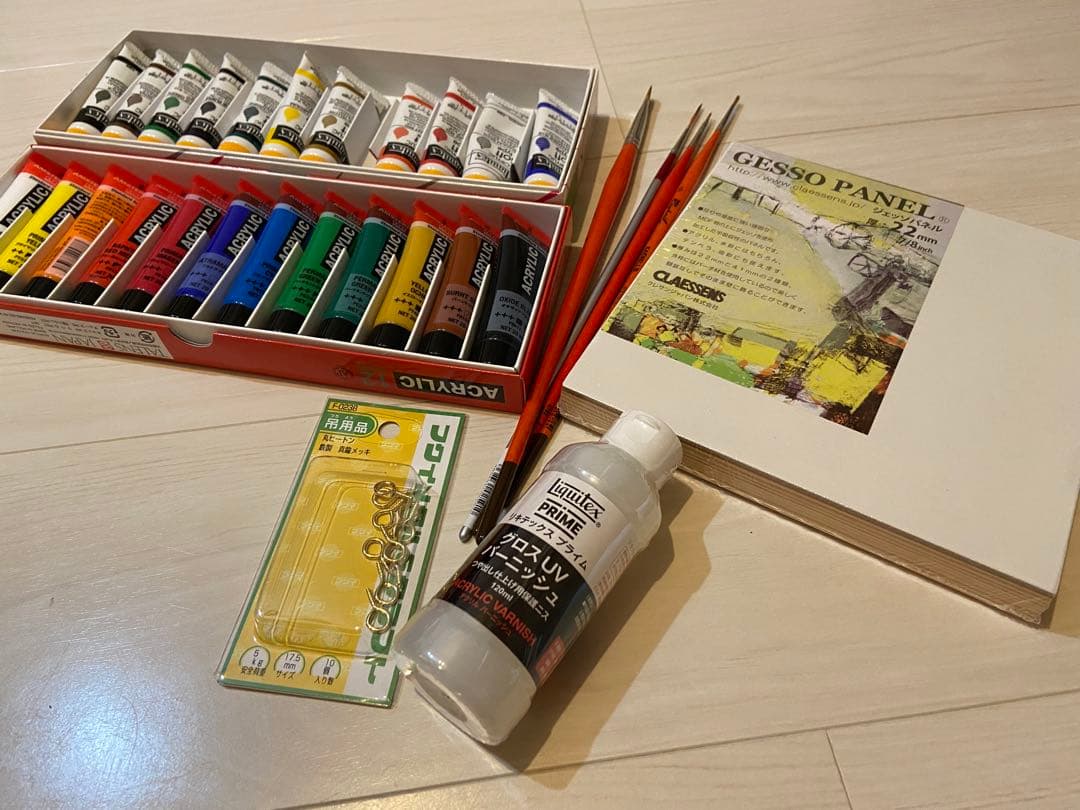 手描き 猫 原画 The Cat 18×18cm