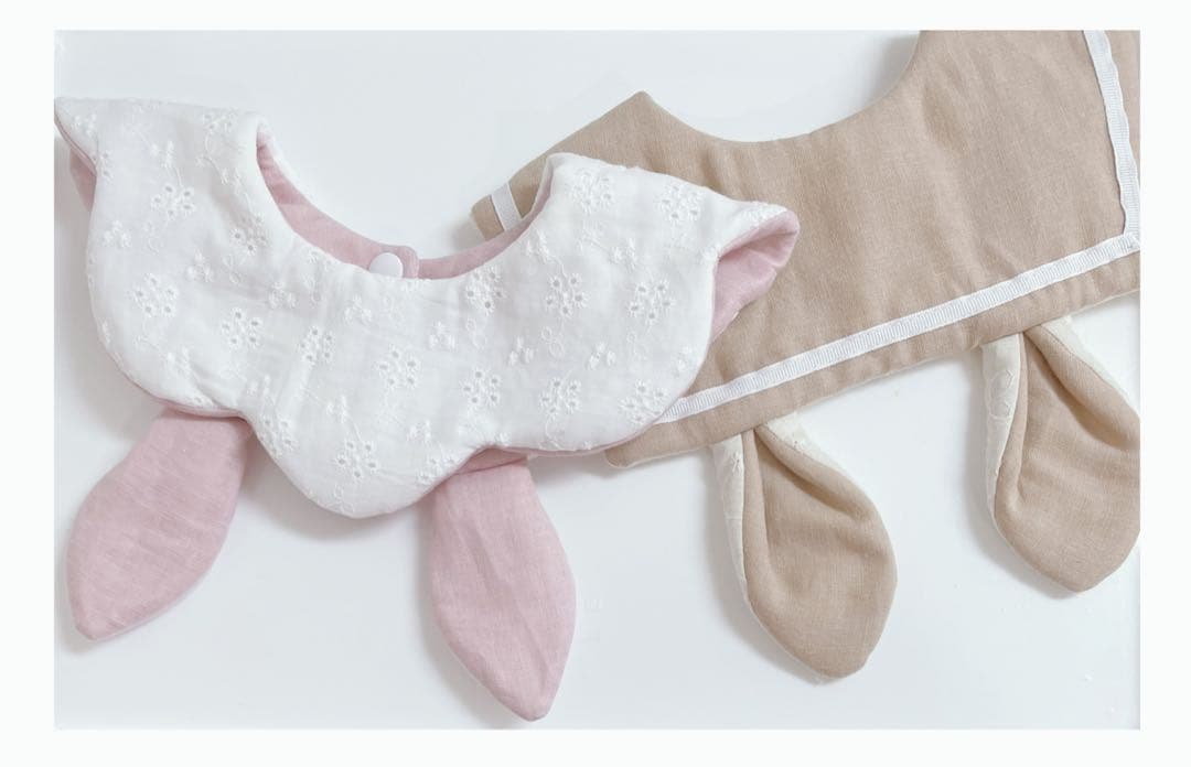 ハンドメイドスタイ　うさみみセーラースタイ　ぽんぽこ様