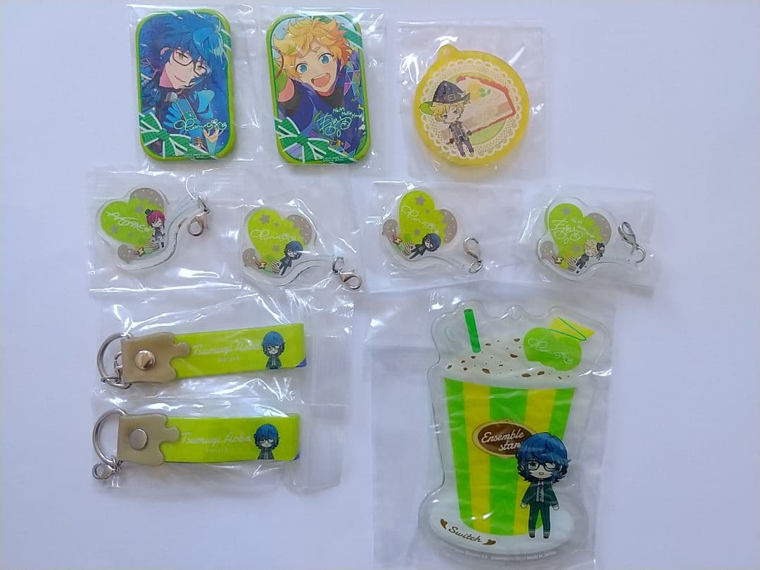 あんスタ 一番カフェ 夏目 つむぎ 宙 缶バッジ プレート アクリル ハート缶