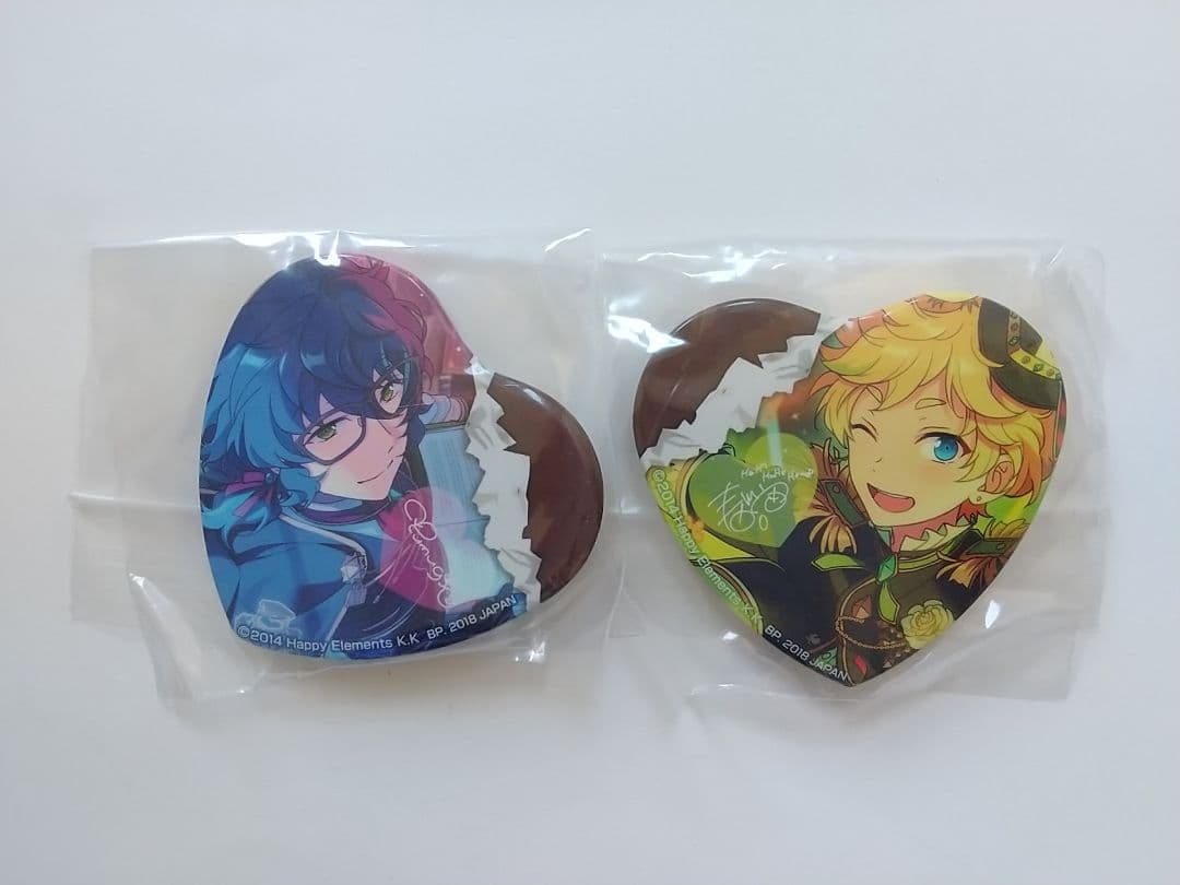 あんスタ 一番カフェ 夏目 つむぎ 宙 缶バッジ プレート アクリル ハート缶