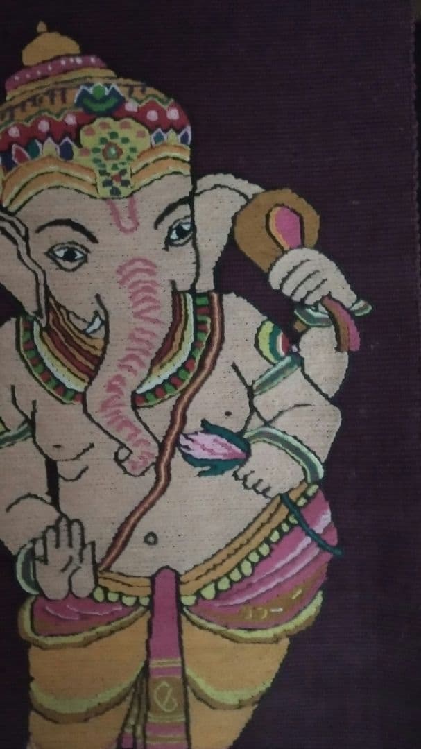 値下げ⤵️ ネパールの商売繁盛の神様ガネーシャのタペストリー