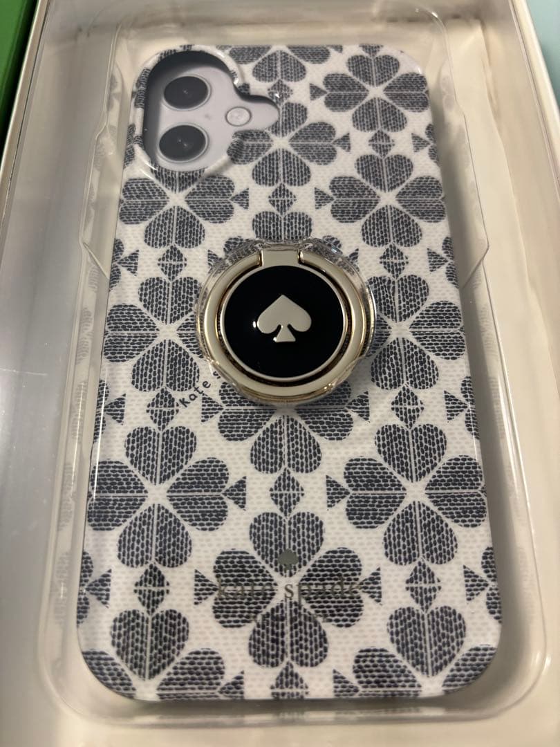 《新品未使用》Kate spade iPhone16 リング付スマホケース