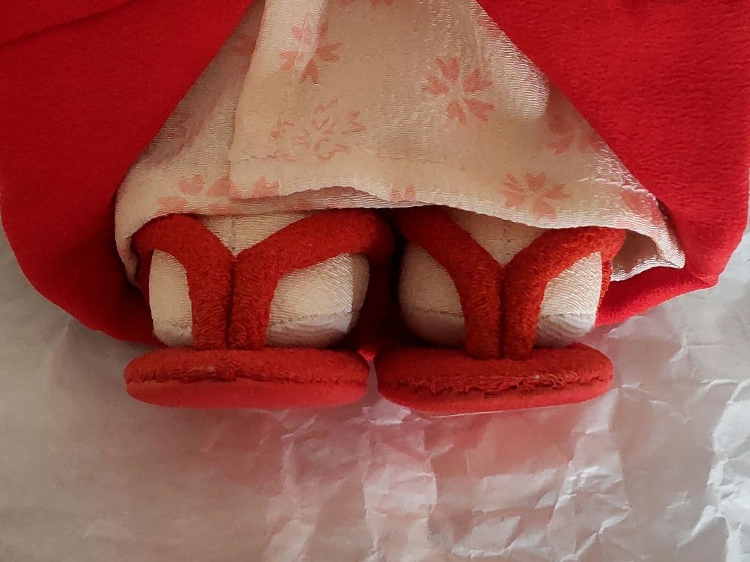 古布 熊 ティディベア 縮緬 着物 ハンドメイド アンティーク 人形 手作り