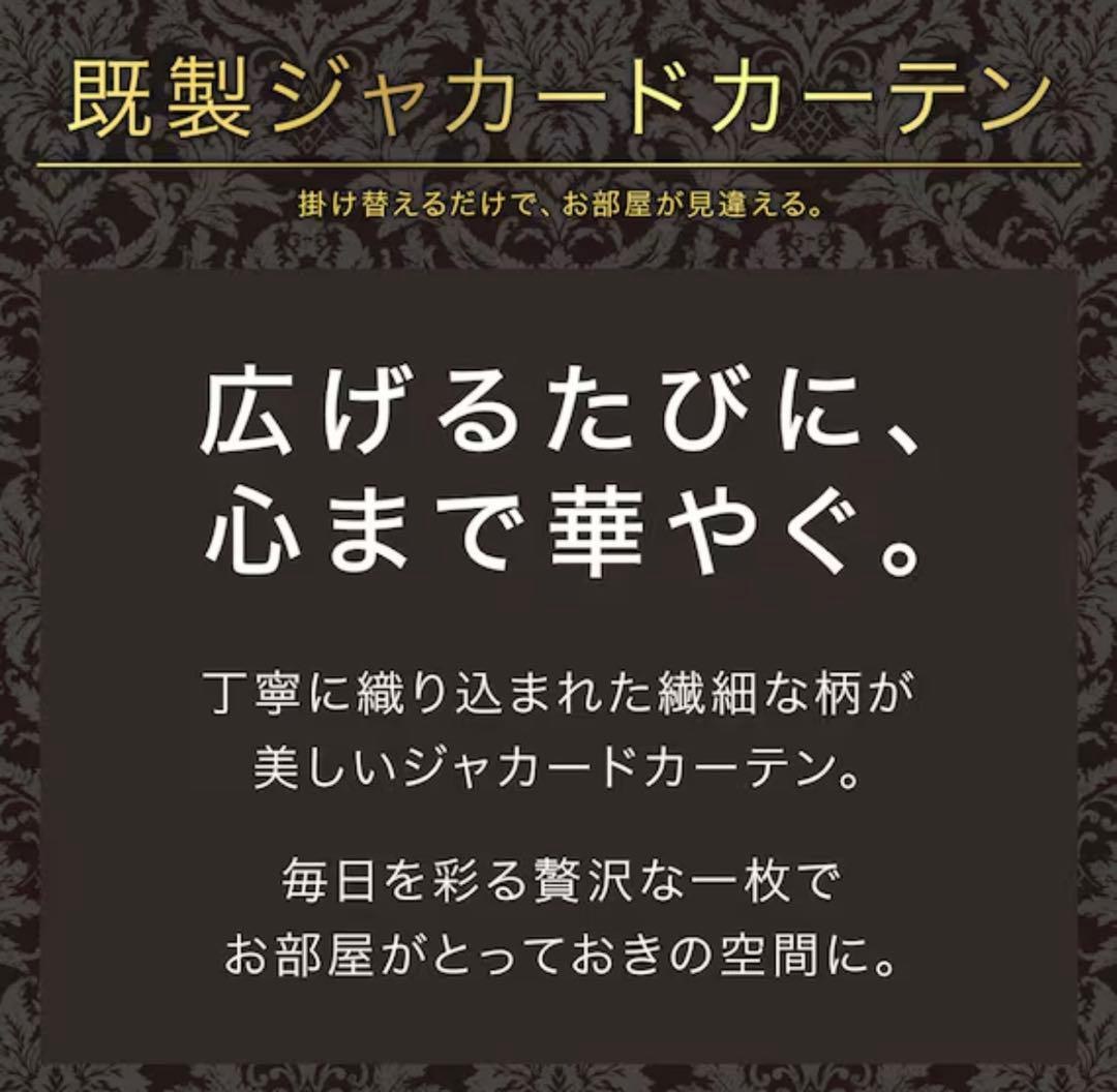 【新品】ニトリ ジャガードカーテン RK007 100×200 遮光2級