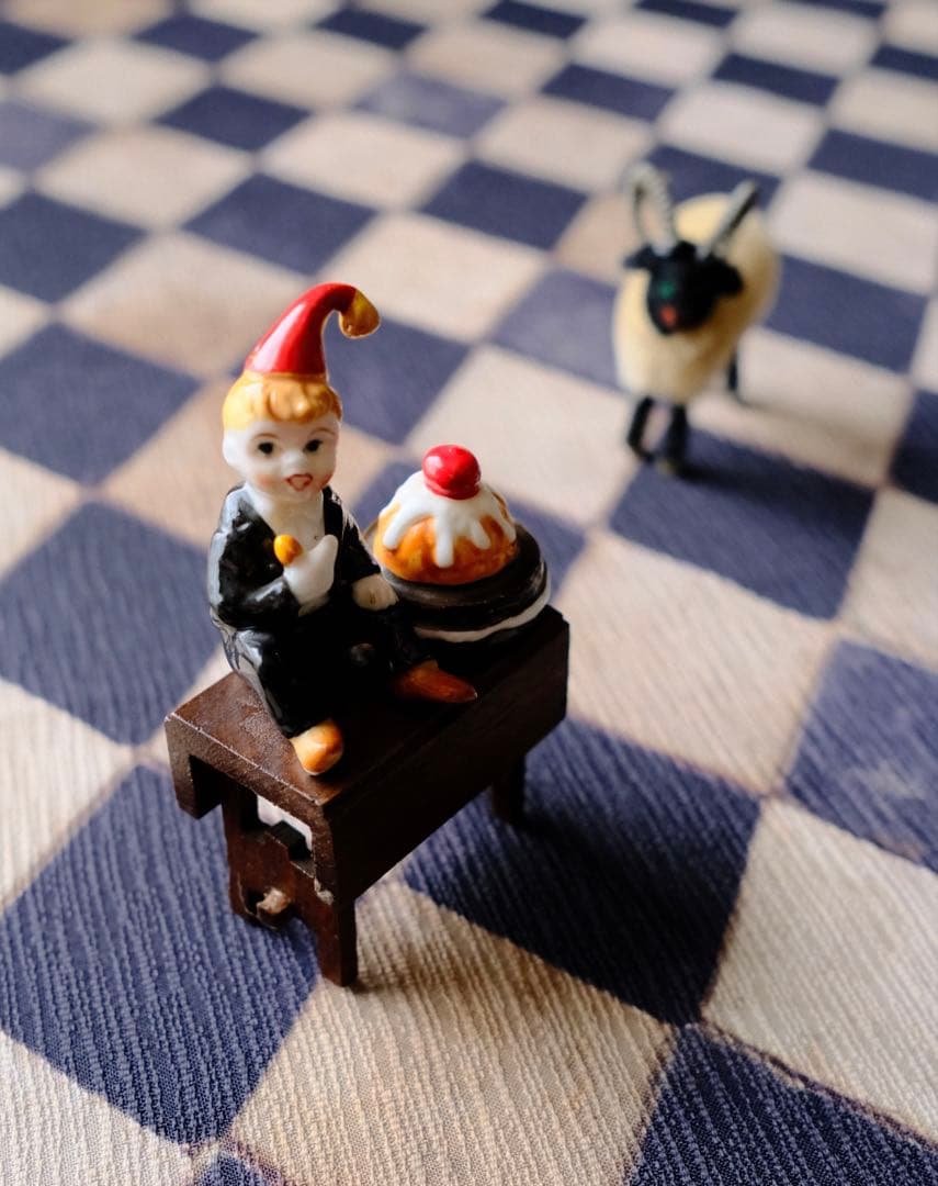 ヴィンテージ マザーグース ミニチュア 陶器 置物 アンティーク