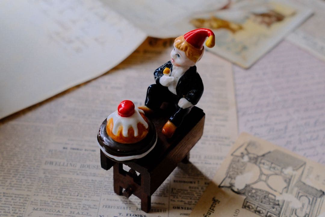 ヴィンテージ マザーグース ミニチュア 陶器 置物 アンティーク