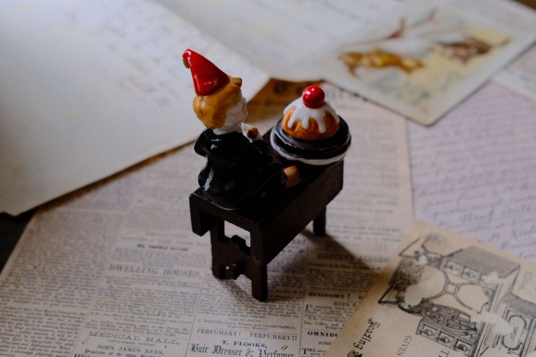 ヴィンテージ マザーグース ミニチュア 陶器 置物 アンティーク