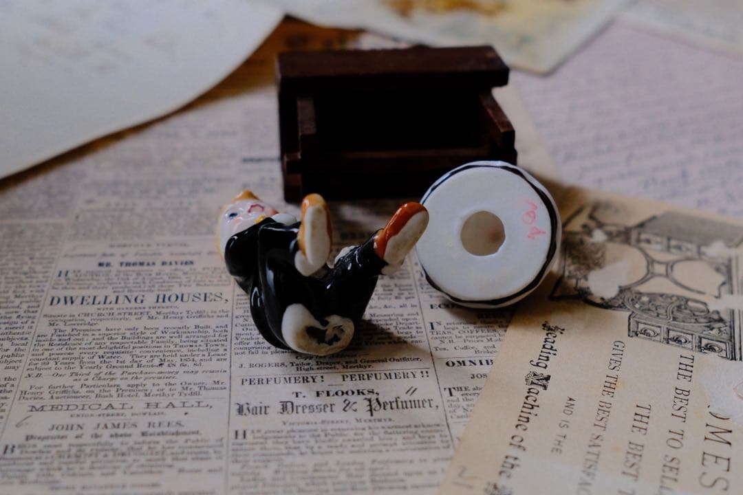 ヴィンテージ マザーグース ミニチュア 陶器 置物 アンティーク