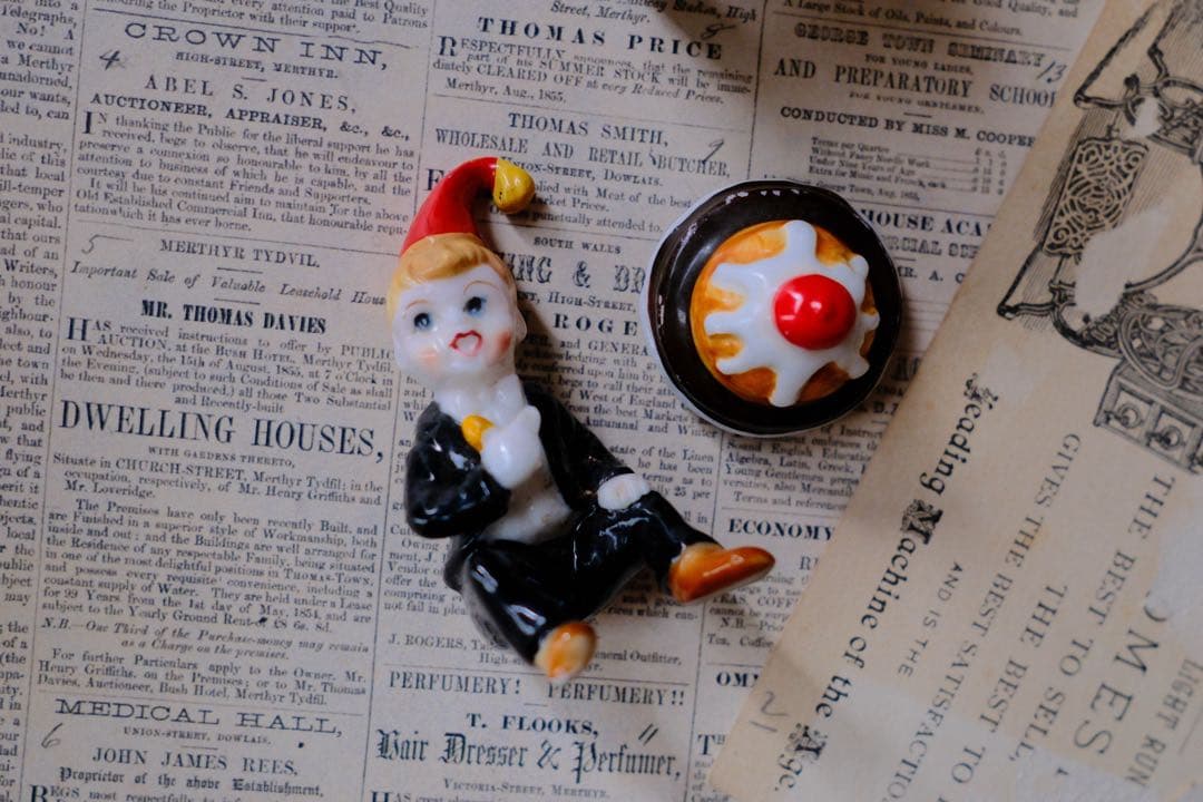 ヴィンテージ マザーグース ミニチュア 陶器 置物 アンティーク