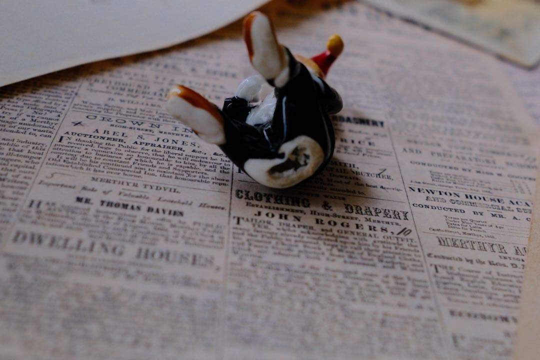 ヴィンテージ マザーグース ミニチュア 陶器 置物 アンティーク