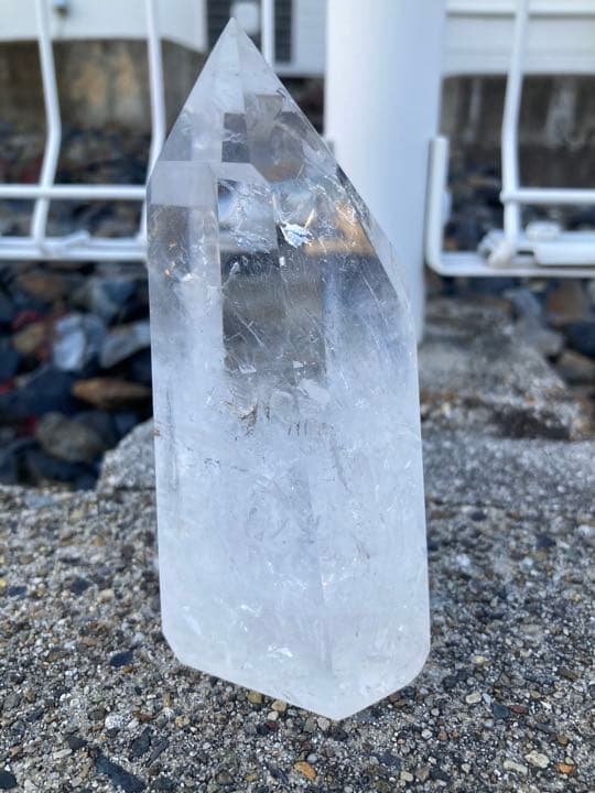 一点モノ！高透明クリアクォーツ レインボー入