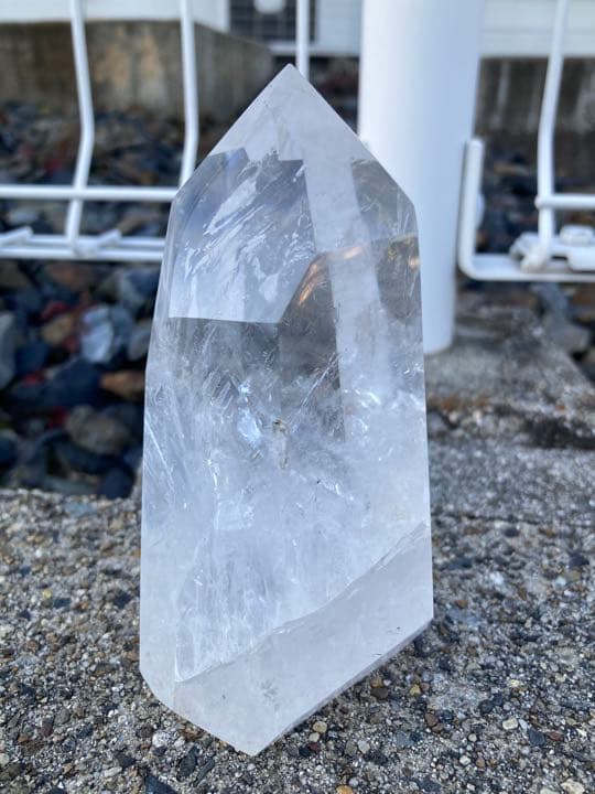 一点モノ！高透明クリアクォーツ レインボー入