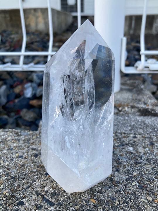 一点モノ！高透明クリアクォーツ レインボー入