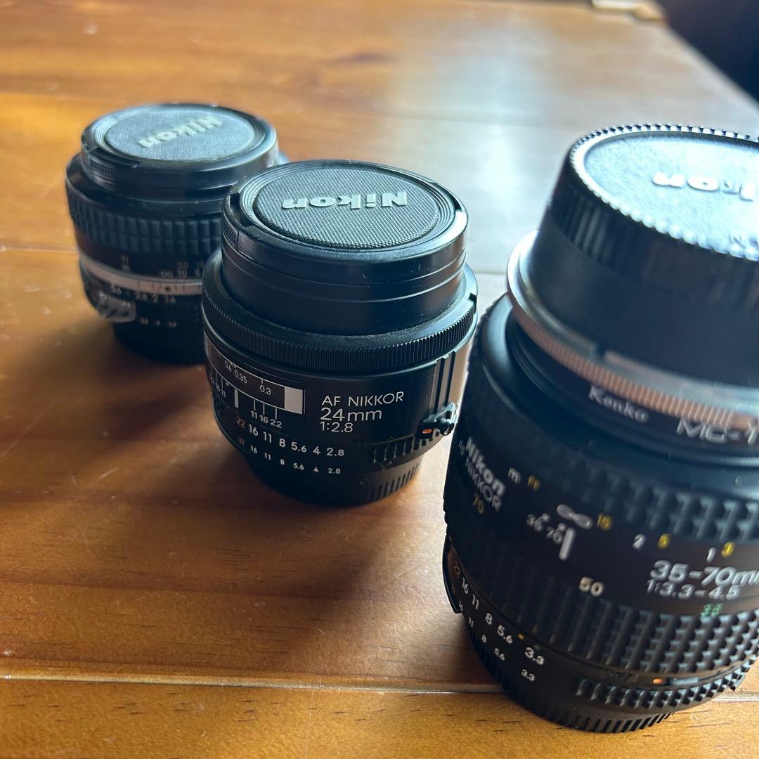 m*4様 ニコン レンズ まとめset Nikon AF NIKOR 24mm