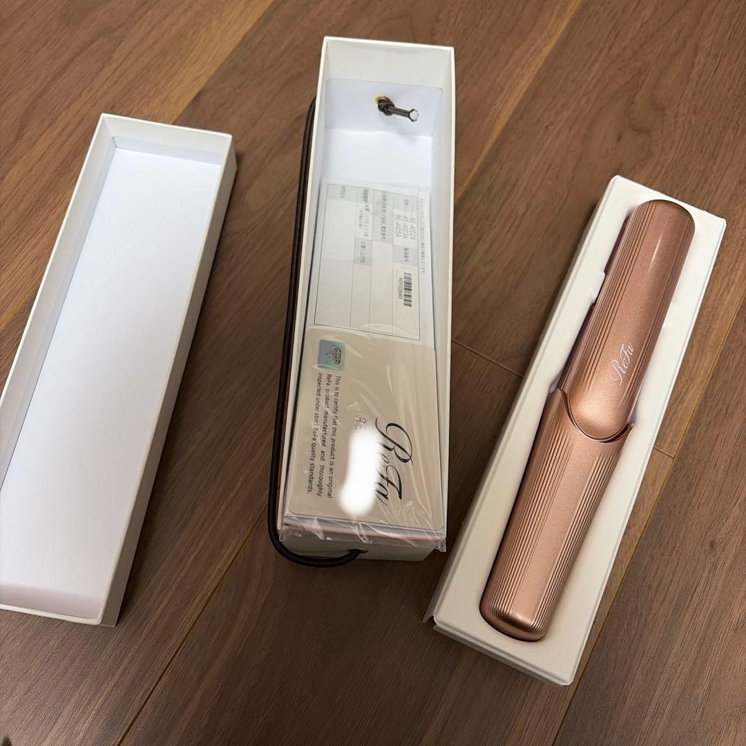 【美品】箱付き リファ ビューティックフィンガーアイロン　ピンク