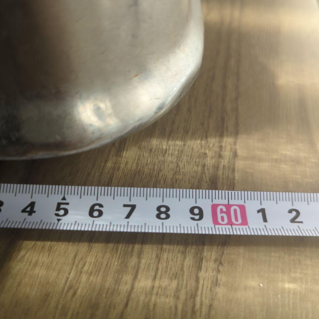 蓋なしアルミ飯台　ジャンクガーデン　アンティーク　昭和古道具　骨董　レトロ