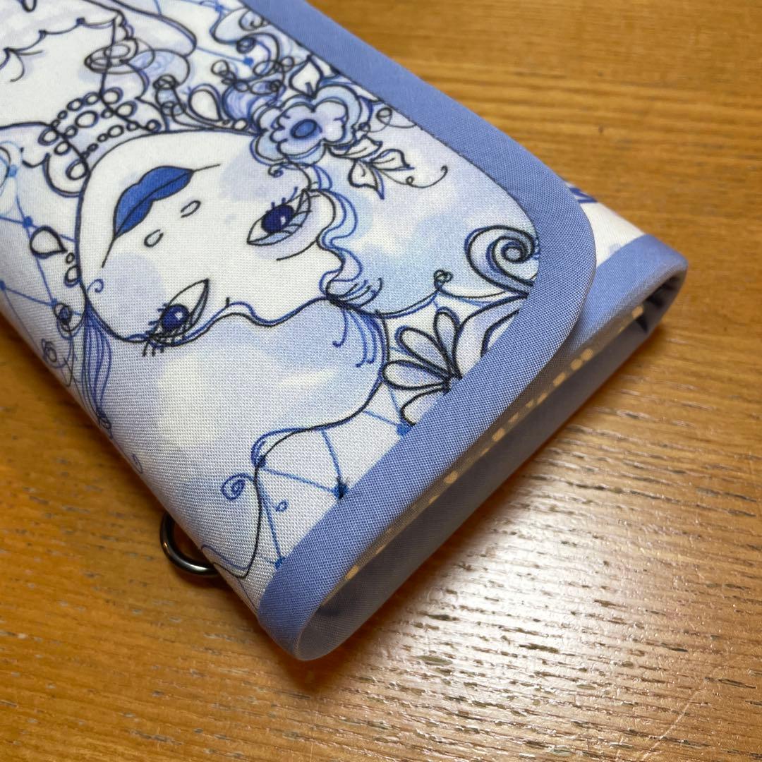 長財布　やりくり財布　ハンドメイド　ロラライハリス　巾着袋セット