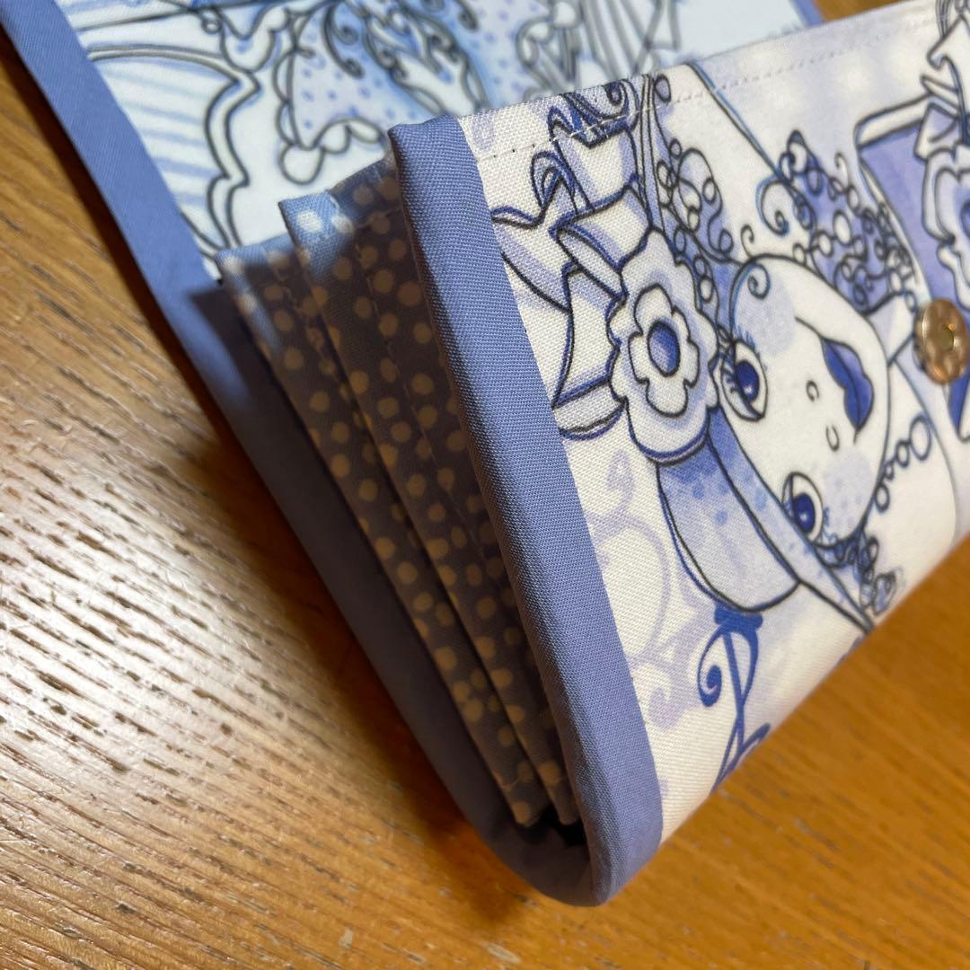 長財布　やりくり財布　ハンドメイド　ロラライハリス　巾着袋セット