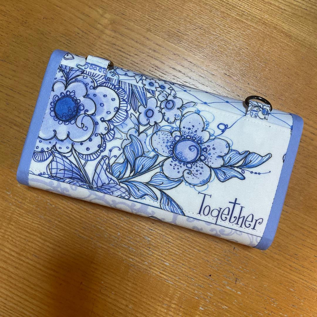 長財布　やりくり財布　ハンドメイド　ロラライハリス　巾着袋セット