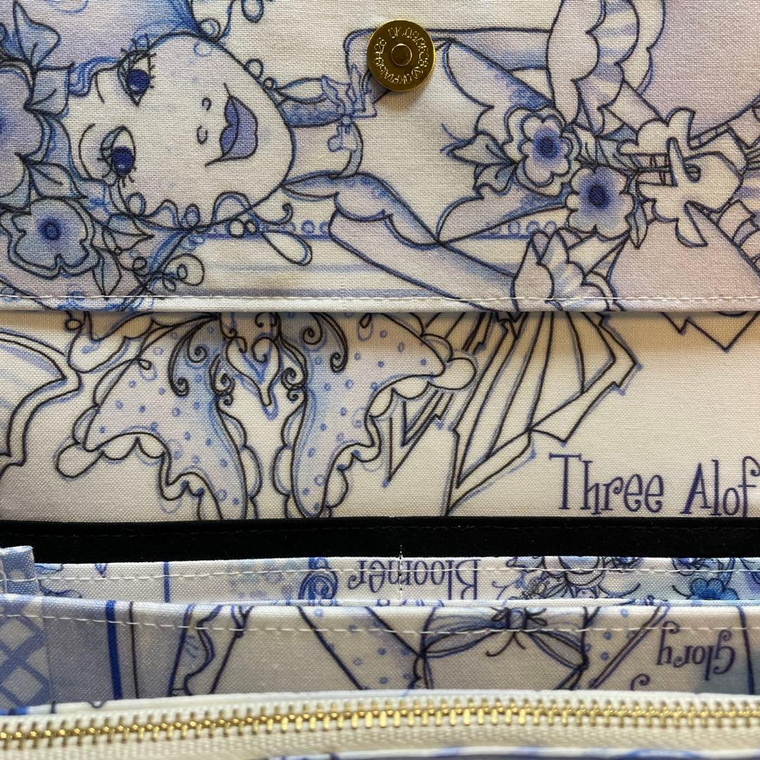 長財布　やりくり財布　ハンドメイド　ロラライハリス　巾着袋セット