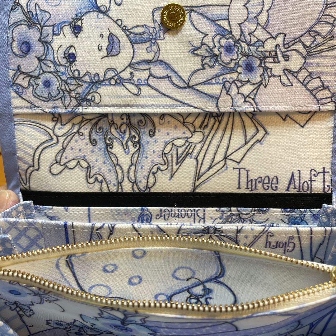 長財布　やりくり財布　ハンドメイド　ロラライハリス　巾着袋セット