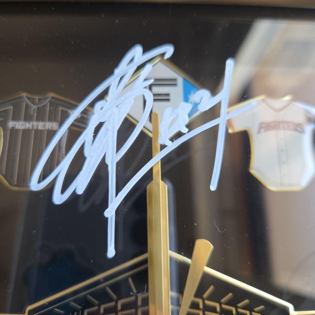 エスコン開場記念時計 清宮幸太郎 田中正義 万波中正 サイン ファイターズ