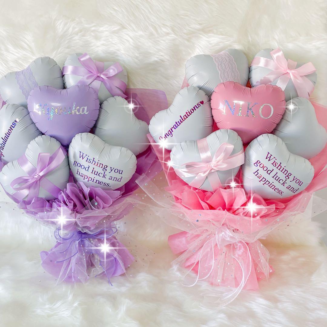 バルーンブーケ 卒業式 成人式 誕生日 名入れ 韓国風 推し活 祝花 生誕祭
