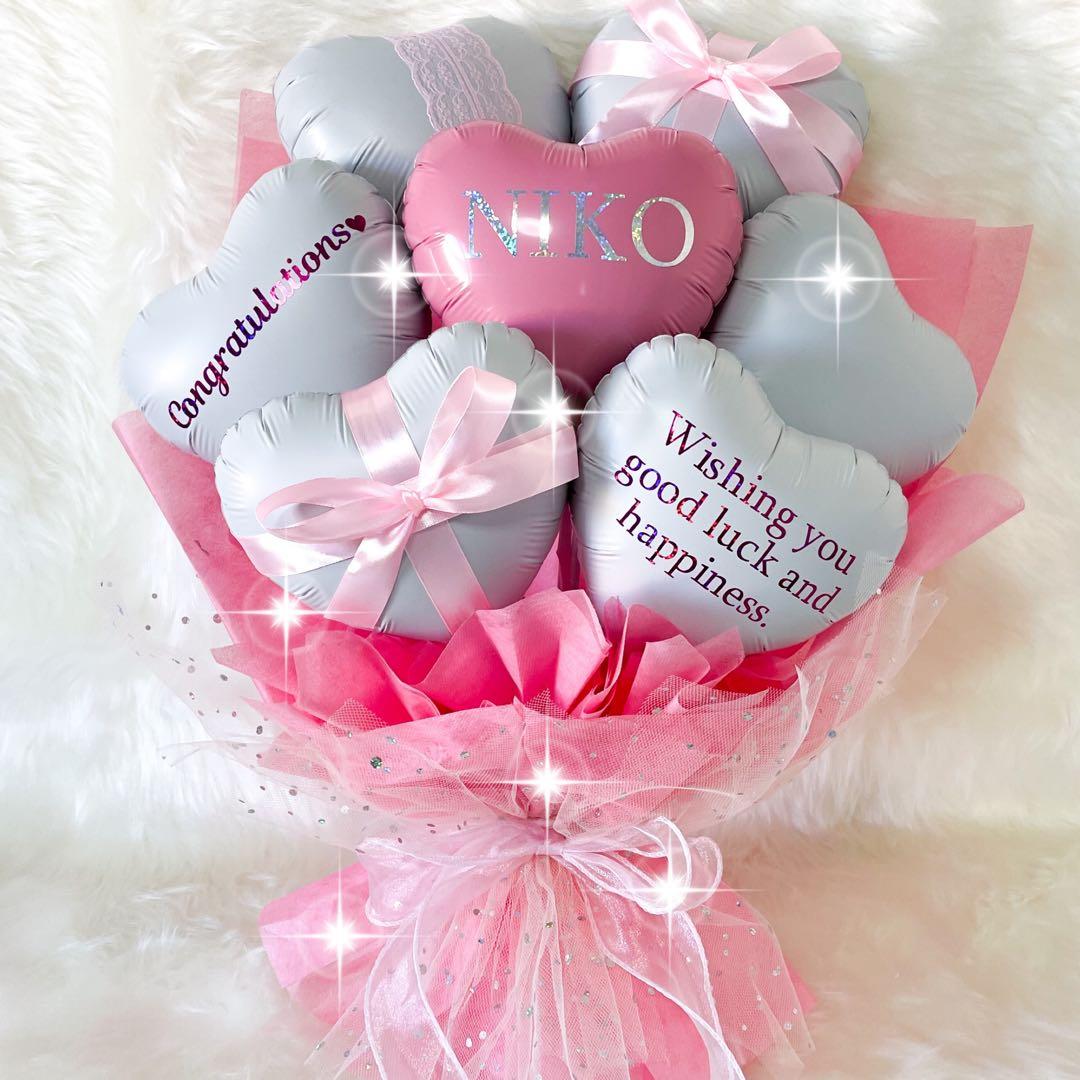 バルーンブーケ 卒業式 成人式 誕生日 名入れ 韓国風 推し活 祝花 生誕祭