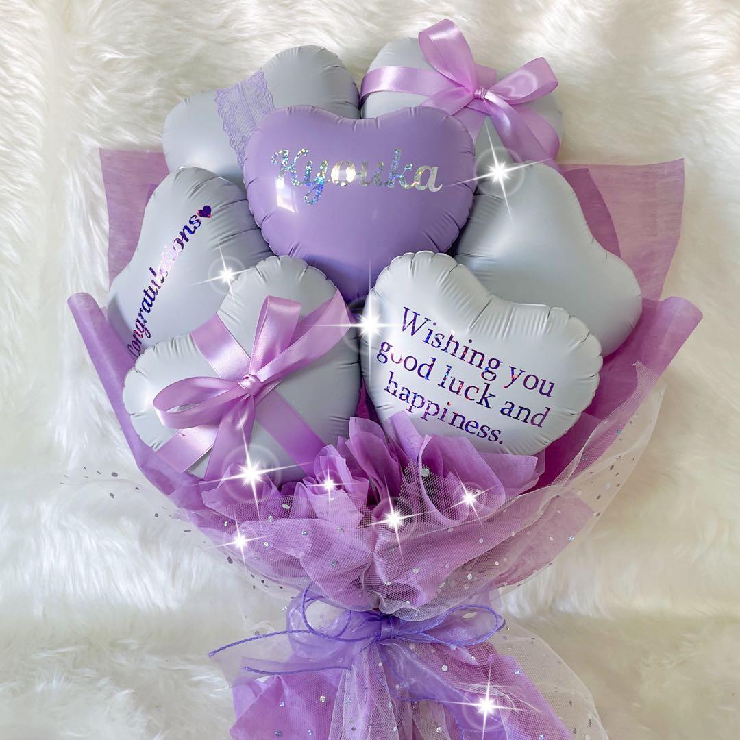 バルーンブーケ 卒業式 成人式 誕生日 名入れ 韓国風 推し活 祝花 生誕祭