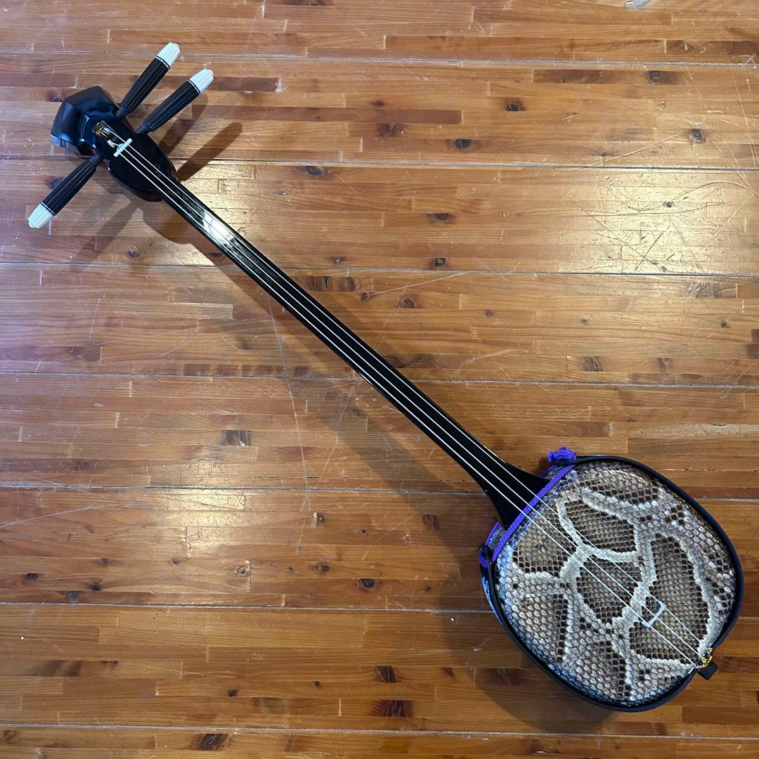 ◼️宮古島から◼️新品未使用　◼️本皮三線◼️女性◼️沖縄◼️初心者◼️サンプル音源◼️強化張◼️