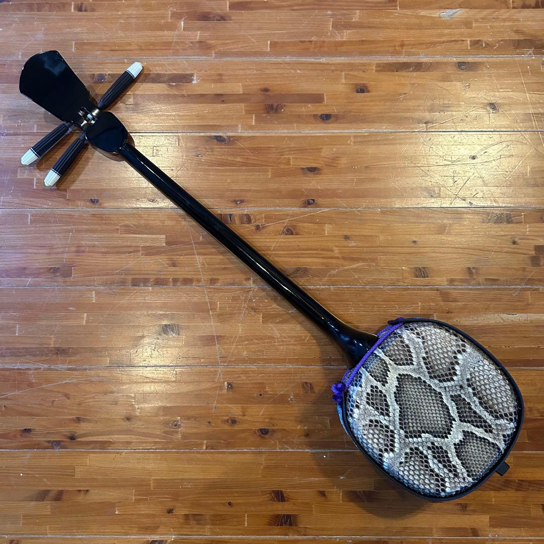 ◼️宮古島から◼️新品未使用　◼️本皮三線◼️女性◼️沖縄◼️初心者◼️サンプル音源◼️強化張◼️