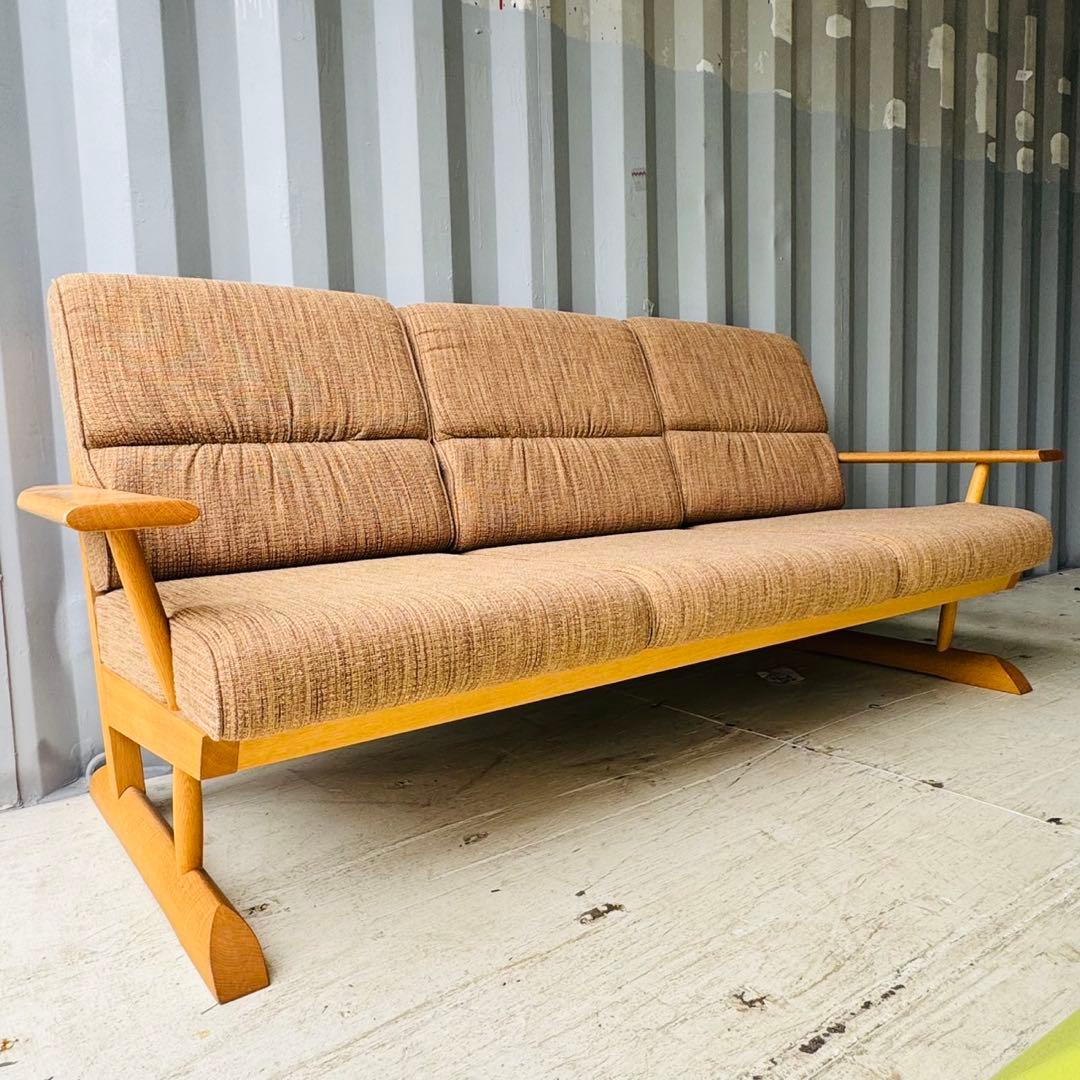 設置取付まで無料極美品！飛騨産業　KAYA」3人掛けソファHIDAトリプルソファ