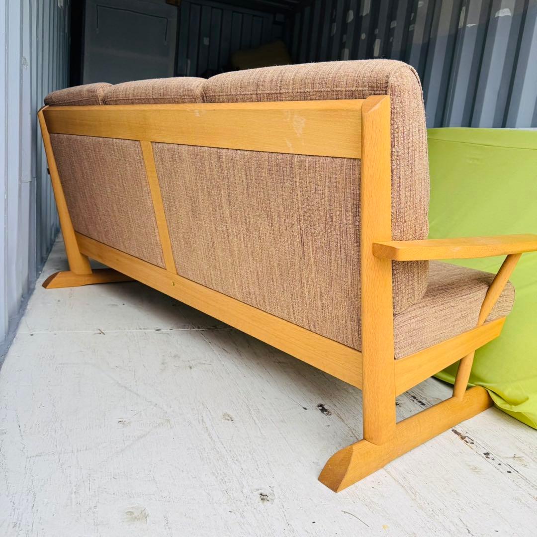 設置取付まで無料極美品！飛騨産業　KAYA」3人掛けソファHIDAトリプルソファ