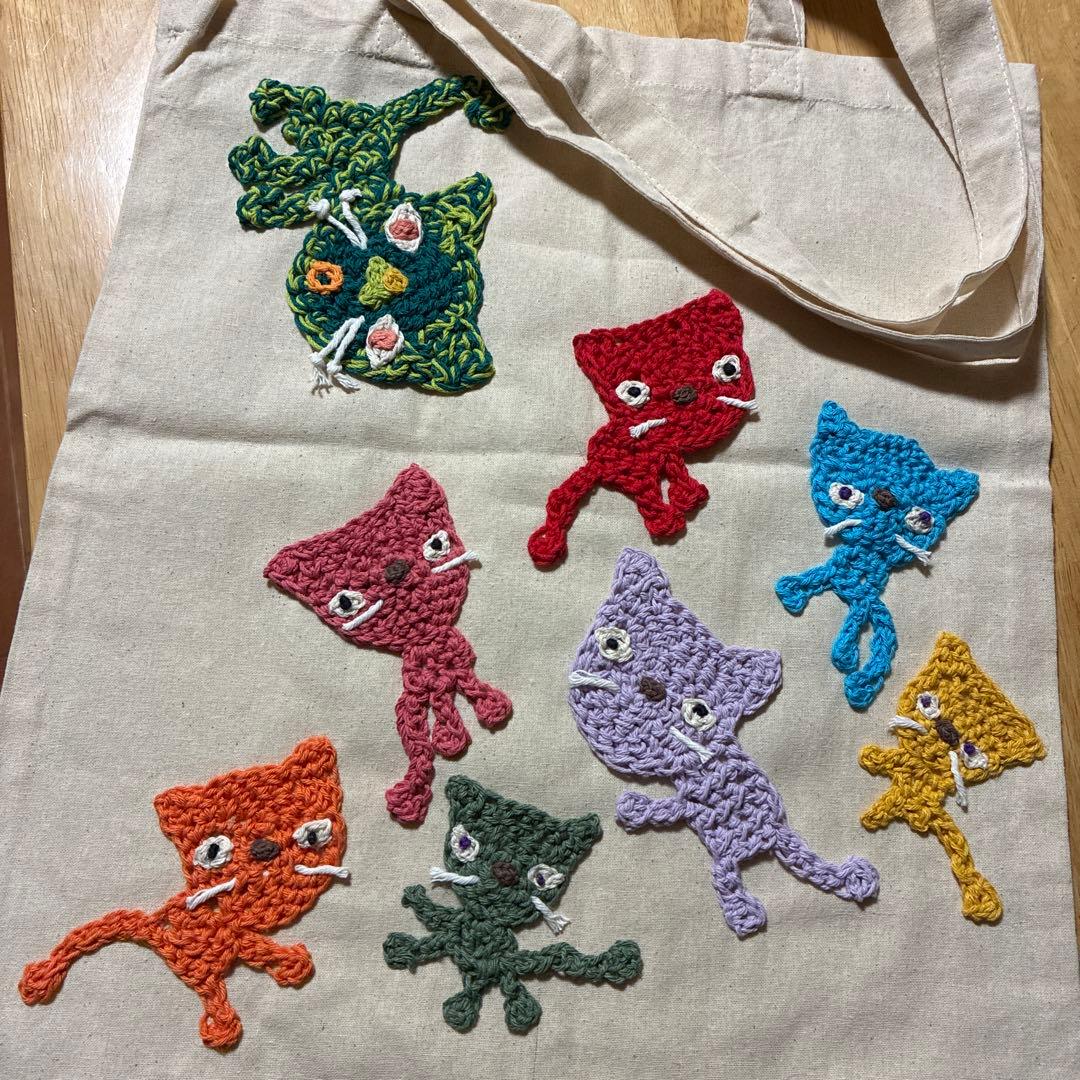 リスリス　リスand猫　帽子、ハンドウォーマー、トートバッグ、バッグ