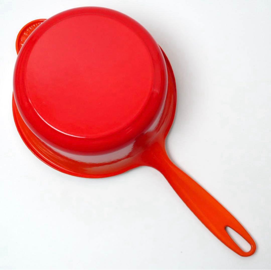 【美品】LE CREUSET　ソースパン　オレンジ　20cm