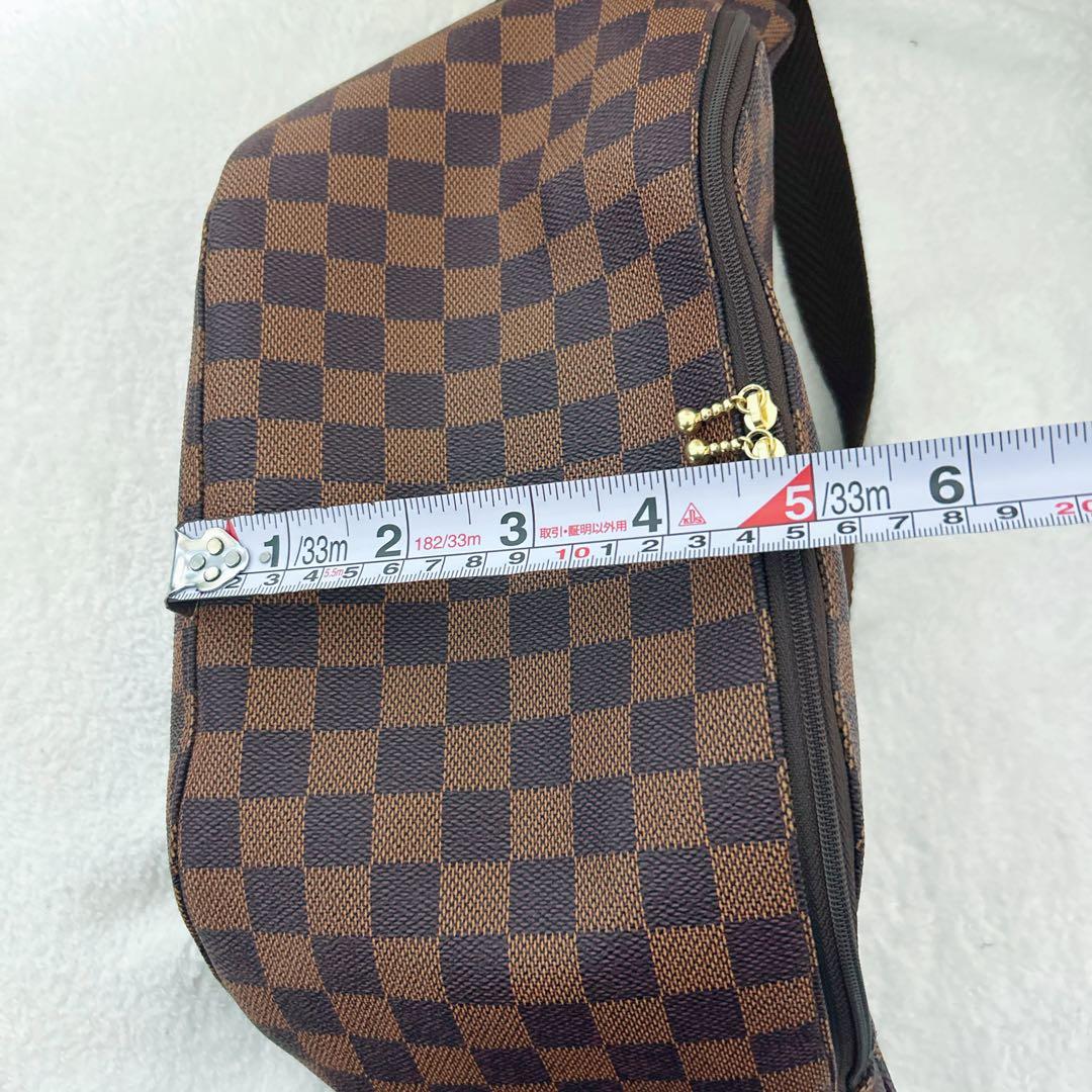 ハンドメイド　市松模様　ボディバッグ　ショルダーバッグ