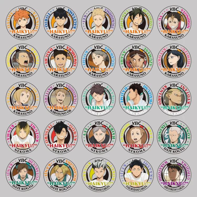 完全未開封ハイキュー!! アクリルバッジコレクション 2016Ver. 200点