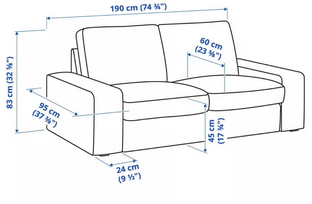 【値下げ可能】IKEA ソファ KIVIK シーヴィク ブラック