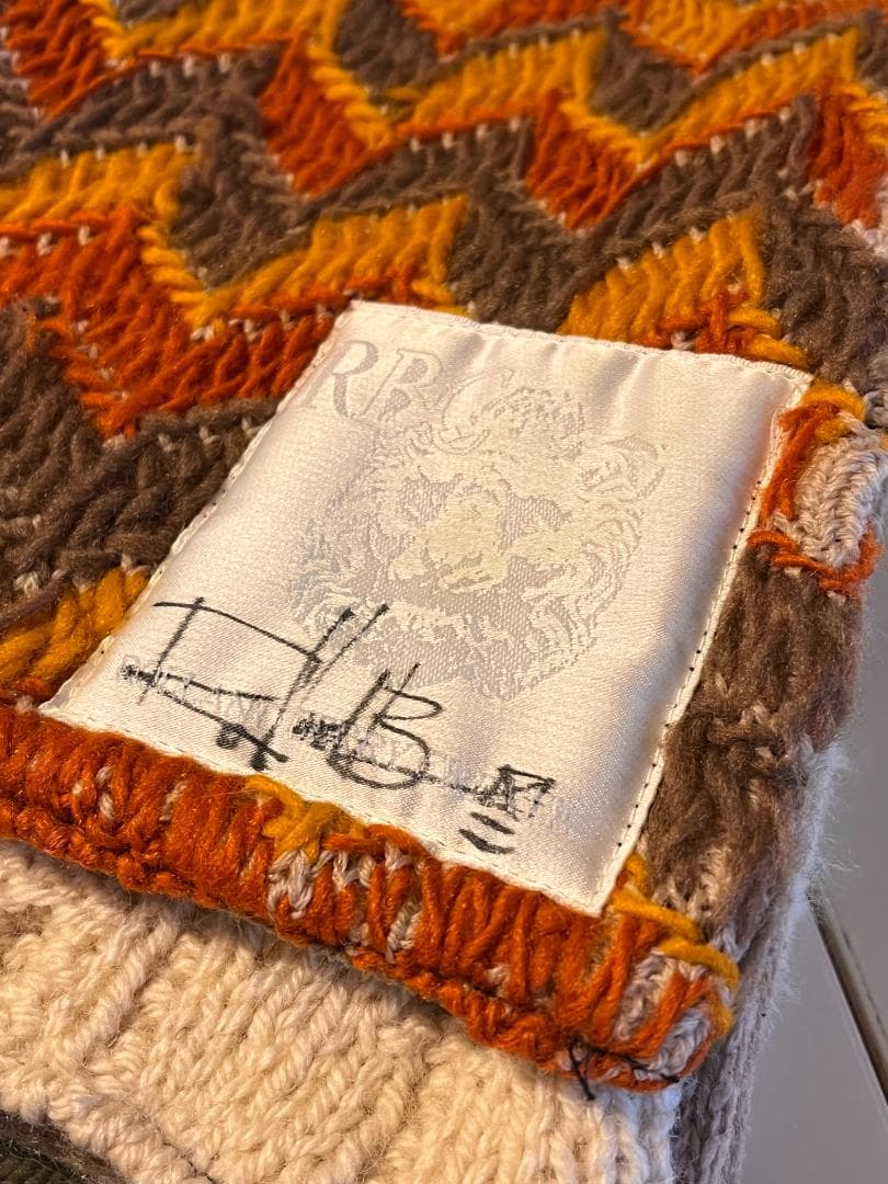 ROLLAND BERRY ニットマフラー 【希少】直筆サイン入り