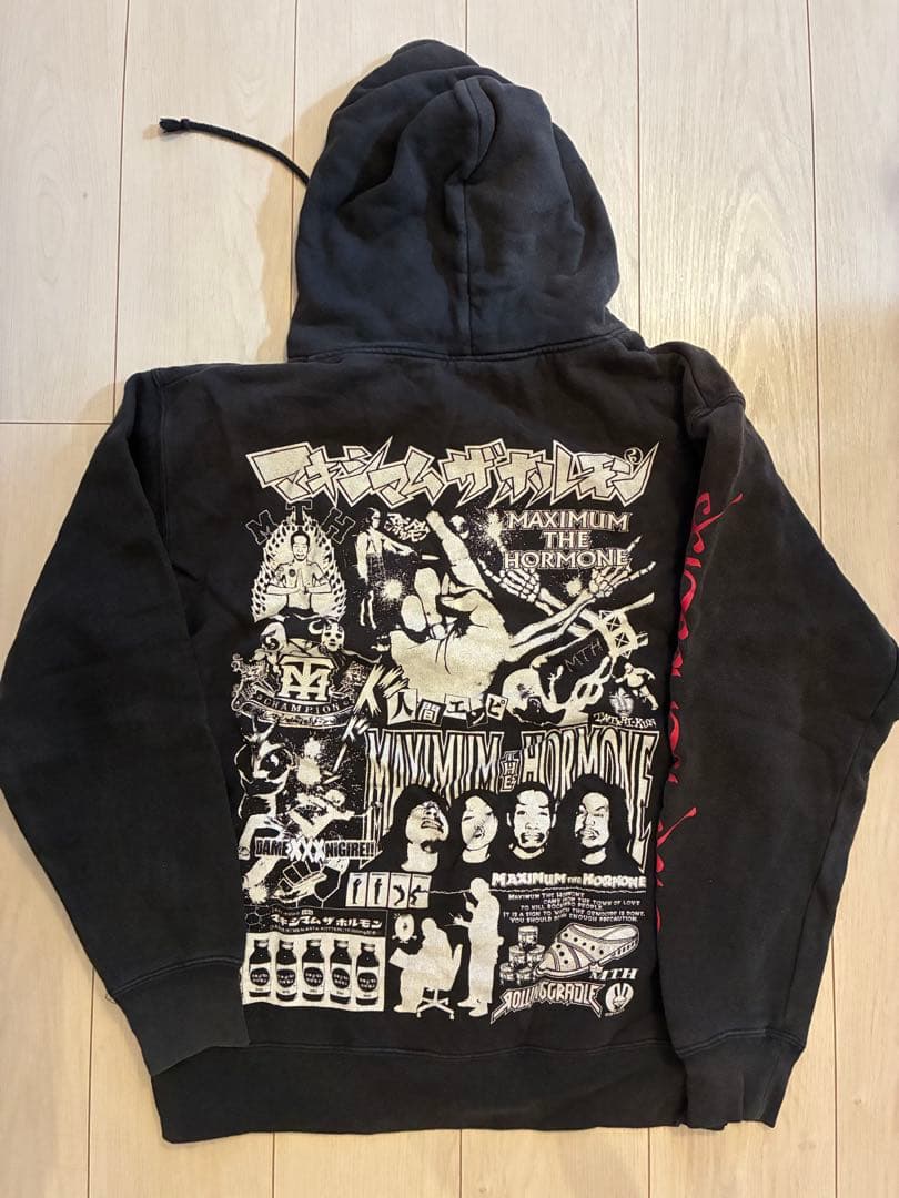 マキシマム ザ ホルモン 初代パーカー L ブラック