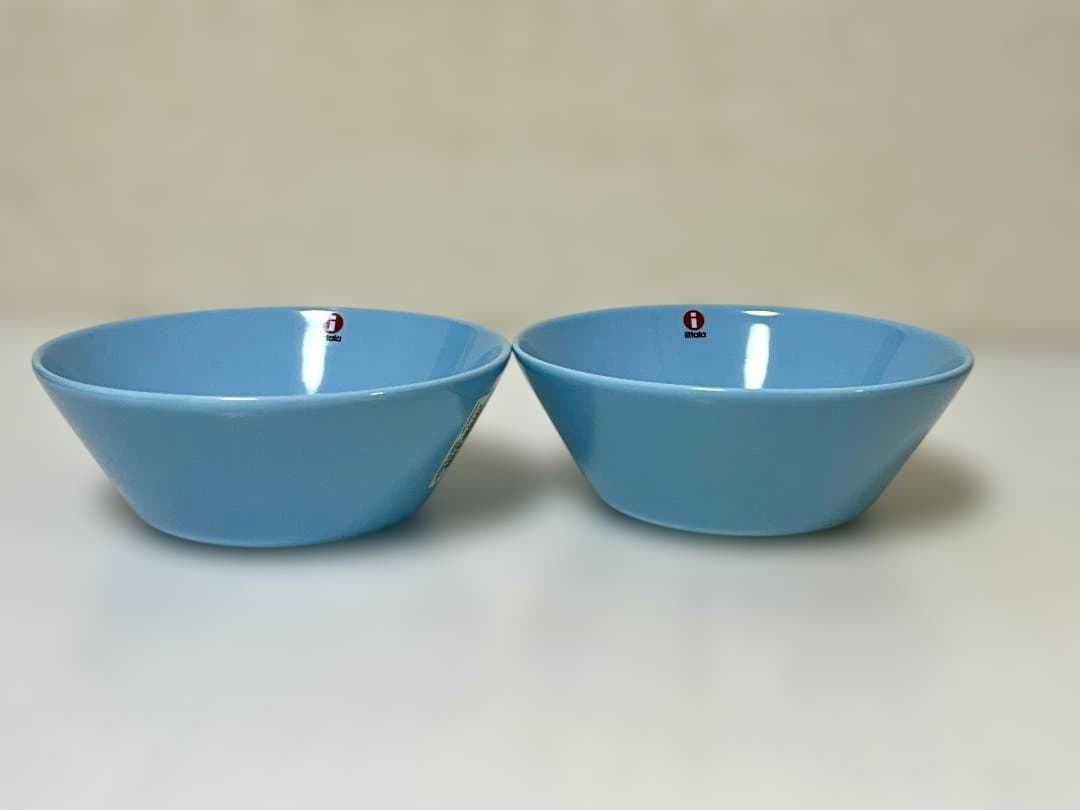 未使用美品 イッタラ ティーマ ボウル 15cm 2個セット ライトブルー