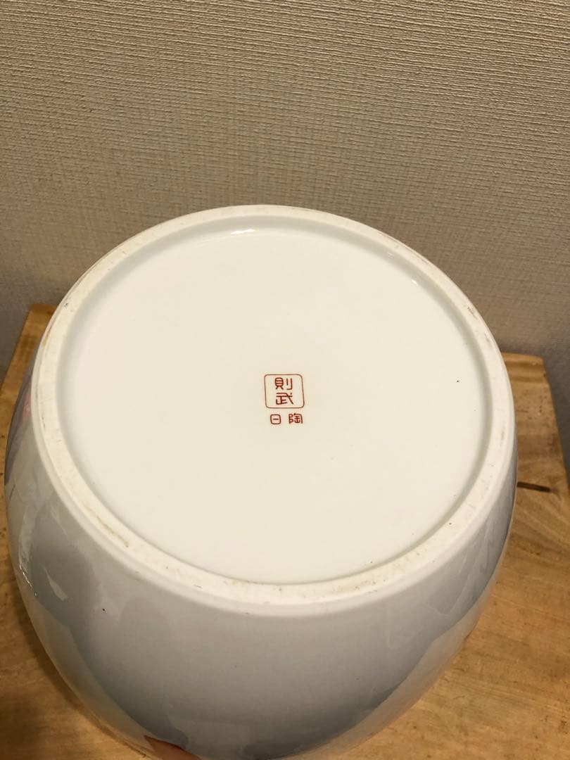 美品　希少　オールドノリタケ　則武　日陶　火鉢　陶器　時代物　白　薔薇　ローズ