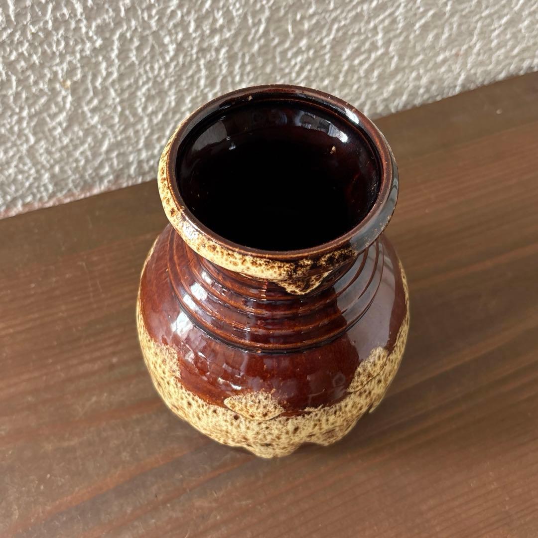 FAT LAVA ファットラバ ヴィンテージ花器 ドイツ花瓶 17cm