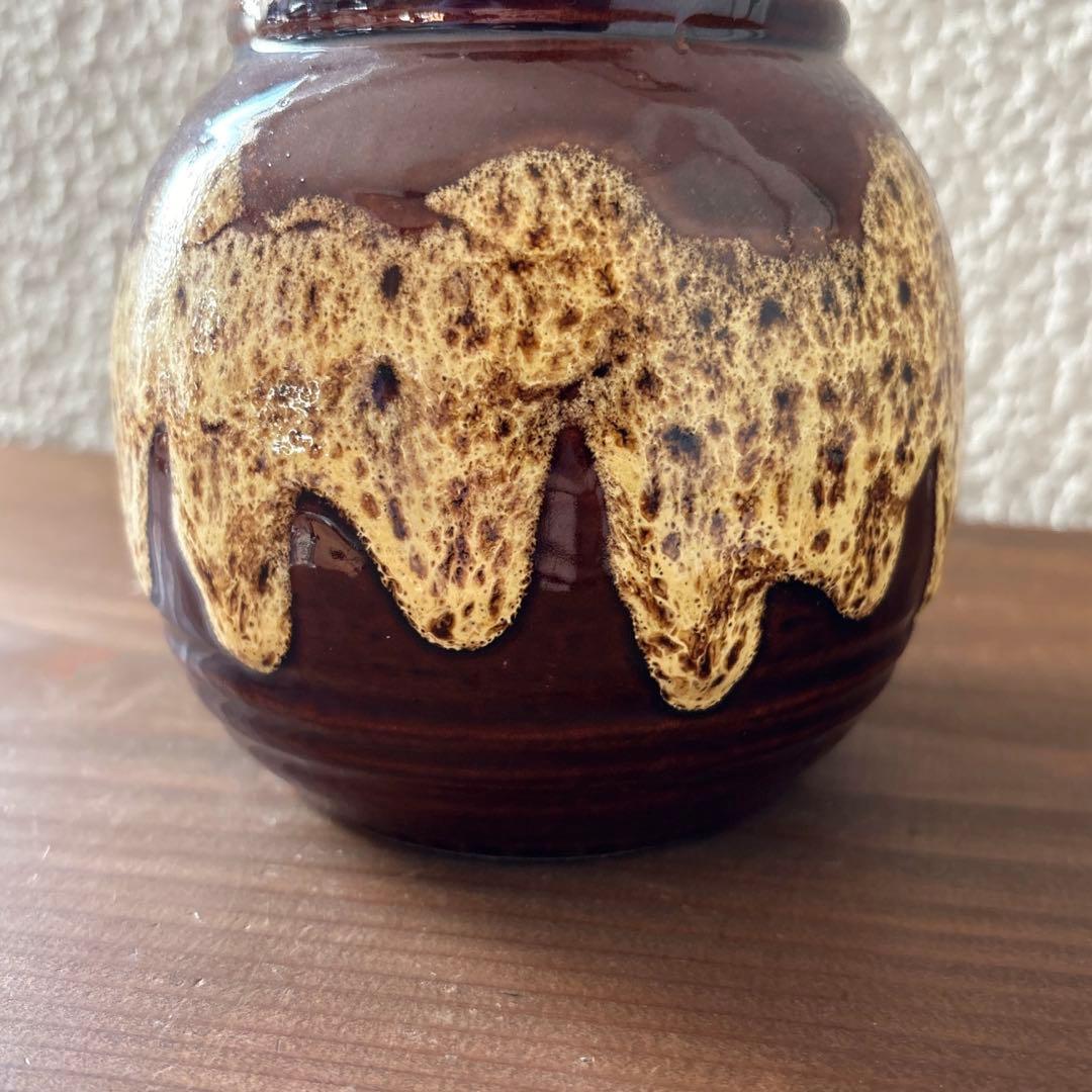 FAT LAVA ファットラバ ヴィンテージ花器 ドイツ花瓶 17cm